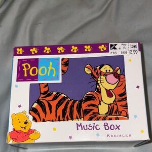 Pooh Music Box with Tigger Design